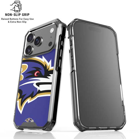 NFL Baltimore Ravens Large Logo iPhone 18 Pro Clear Case