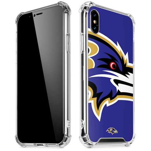 NFL Baltimore Ravens Large Logo iPhone X/XS Clear Case