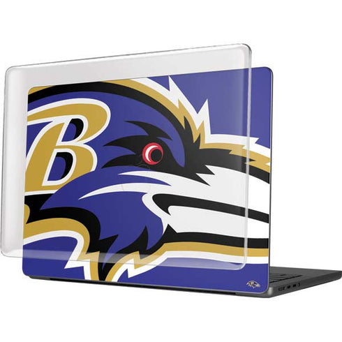 NFL Baltimore Ravens Large Logo MacBook Pro 14in (2021-24) Case plus Skin