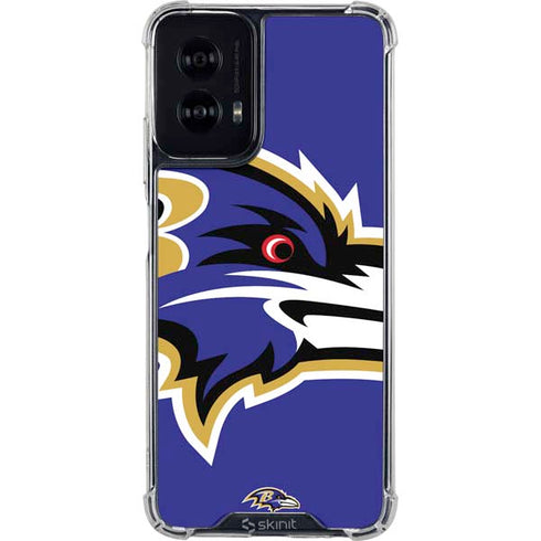 NFL Baltimore Ravens Large Logo Moto G Power 5G (2024) Clear Case