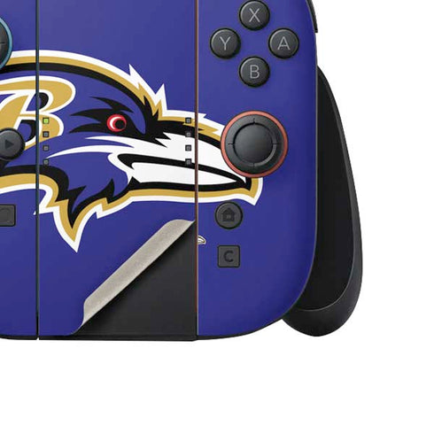 NFL Baltimore Ravens Large Logo Nintendo Switch 2 (2025) Joy-Con Controller Skin