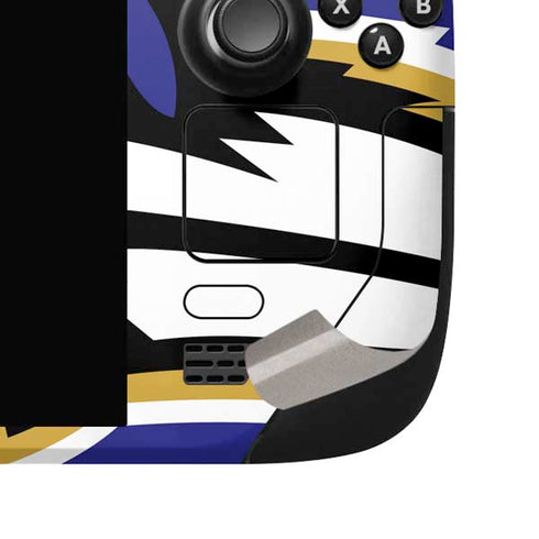 NFL Baltimore Ravens Large Logo Steam Deck Handheld Gaming Computer OLED Skin