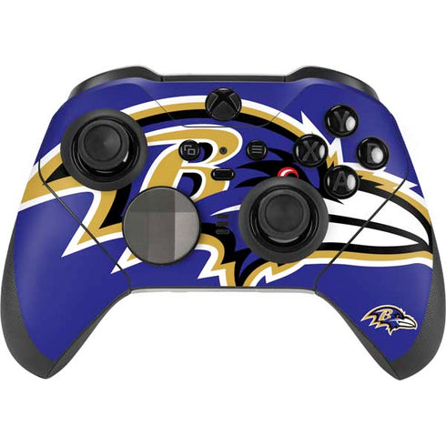 NFL Baltimore Ravens Large Logo Xbox Elite Wireless Controller Series 2 Skin