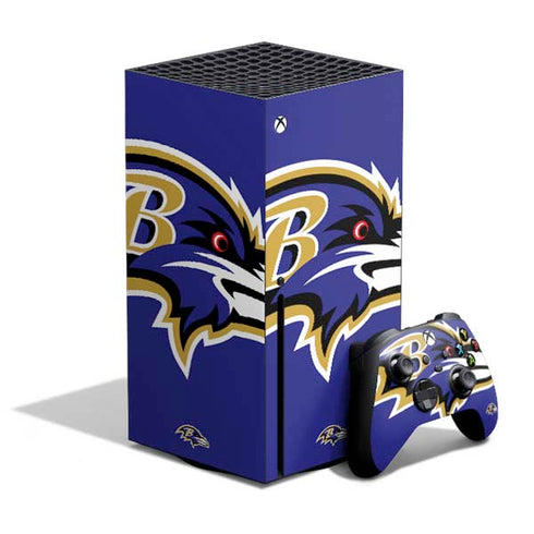 NFL Baltimore Ravens Large Logo Xbox Series X Skins