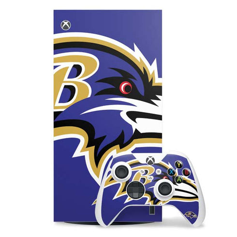 NFL Baltimore Ravens Large Logo Xbox Series X Skins