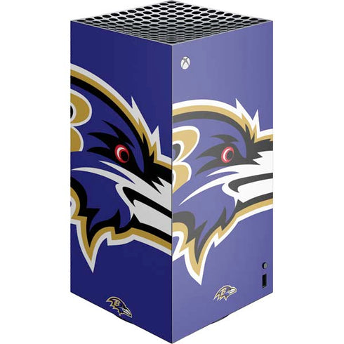 NFL Baltimore Ravens Large Logo XBox Series X Digital Edition Console Skin