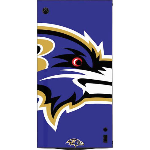 NFL Baltimore Ravens Large Logo XBox Series X Digital Edition Console Skin