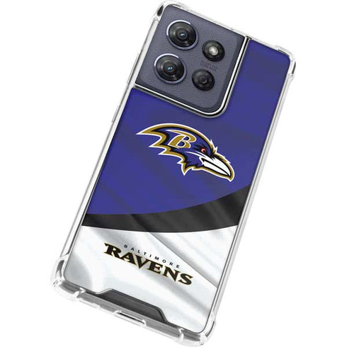 NFL Baltimore Ravens Moto G 5G (2025) Clear Case