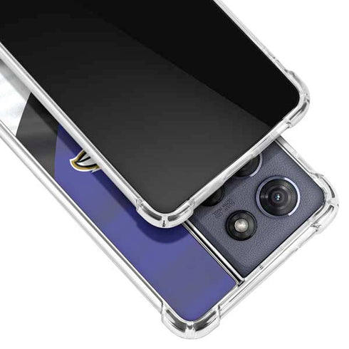 NFL Baltimore Ravens Moto G 5G (2025) Clear Case