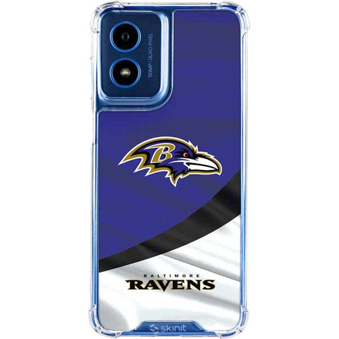 NFL Baltimore Ravens Moto G Play 4G (2024) Clear Case