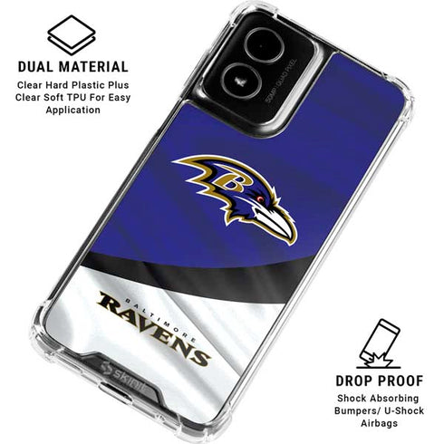 NFL Baltimore Ravens Moto G Power 5G (2024) Clear Case