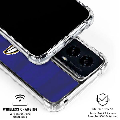 NFL Baltimore Ravens Moto G Power 5G (2024) Clear Case