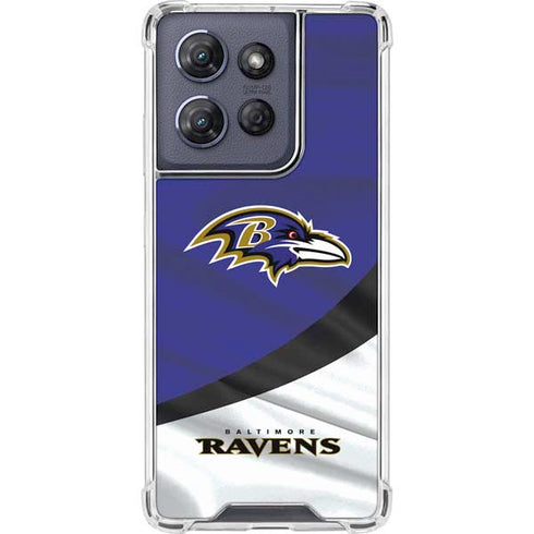 NFL Baltimore Ravens Moto G Stylus 5G (2025) Clear Case