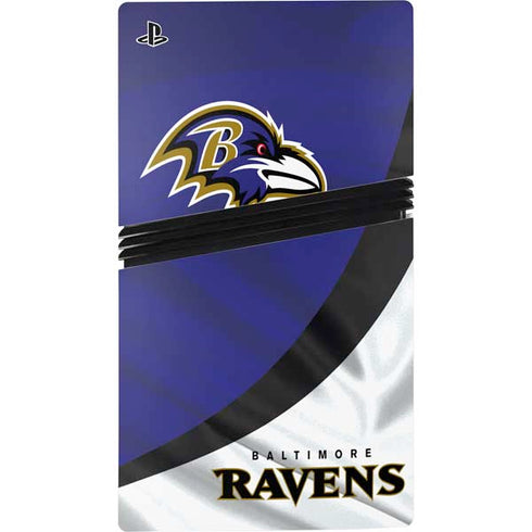 NFL Baltimore Ravens PS5 Pro Disk Console Skin