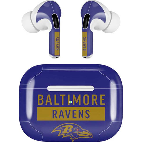 NFL Baltimore Ravens Purple Performance Series AirPods Skins