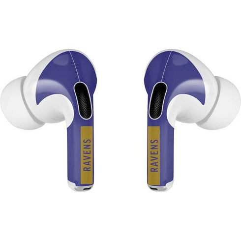NFL Baltimore Ravens Purple Performance Series AirPods Skins