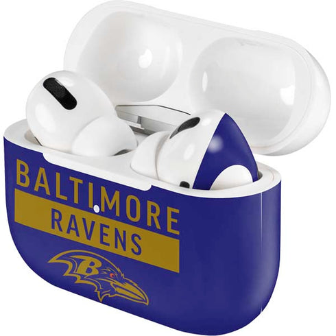 NFL Baltimore Ravens Purple Performance Series AirPods Skins