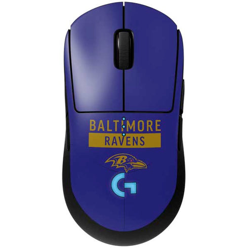 NFL Baltimore Ravens Purple Performance Series G Pro Wireless Gaming Mouse Skin