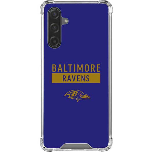 NFL Baltimore Ravens Purple Performance Series Galaxy A17 Clear Case