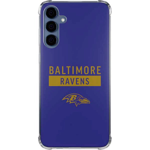 NFL Baltimore Ravens Purple Performance Series Galaxy A35 5G Clear Case
