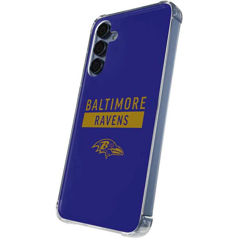 NFL Baltimore Ravens Purple Performance Series Galaxy A35 5G Clear Case