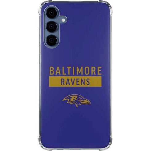 NFL Baltimore Ravens Purple Performance Series Galaxy A55 5G Clear Case