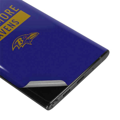NFL Baltimore Ravens Purple Performance Series Galaxy Note 10 Plus Skin