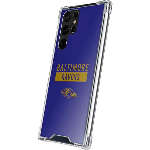 NFL Baltimore Ravens Purple Performance Series Galaxy S23 Ultra Clear Case