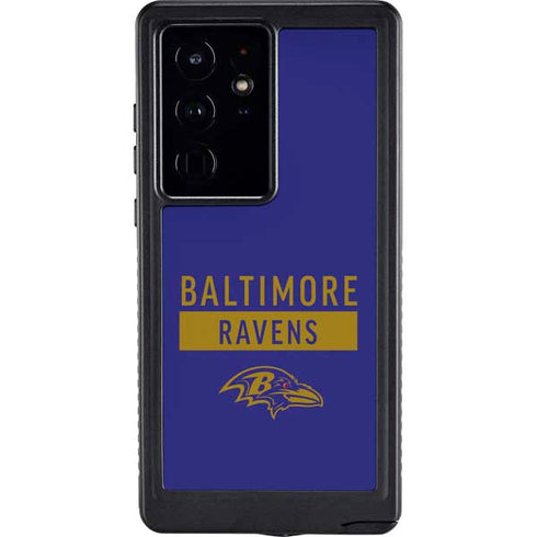 NFL Baltimore Ravens Purple Performance Series Galaxy S24 Ultra Waterproof Case