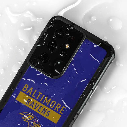 NFL Baltimore Ravens Purple Performance Series Galaxy S24 Ultra Waterproof Case