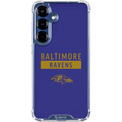 NFL Baltimore Ravens Purple Performance Series Galaxy S25 Plus Clear Case