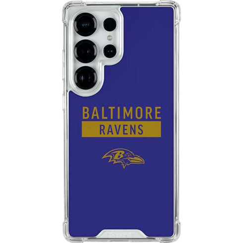 NFL Baltimore Ravens Purple Performance Series Galaxy S25 Ultra Clear Case