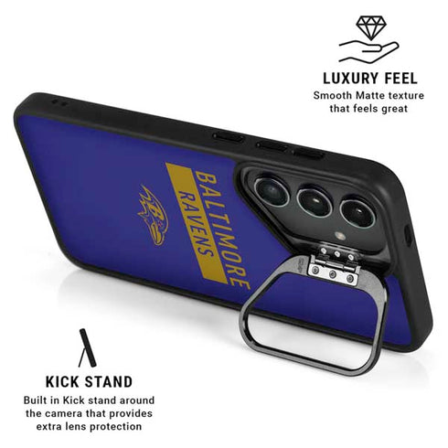 NFL Baltimore Ravens Purple Performance Series Galaxy S26 Plus Kickstand Case