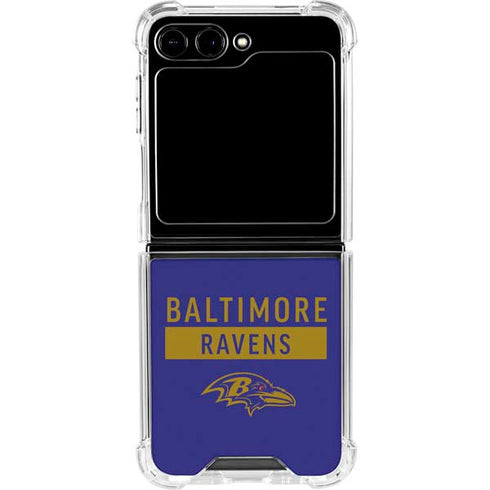NFL Baltimore Ravens Purple Performance Series Galaxy Z Flip6 Clear Case
