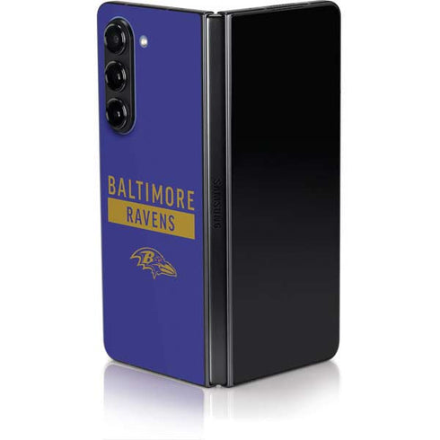NFL Baltimore Ravens Purple Performance Series Galaxy Z Fold5 5G Skin