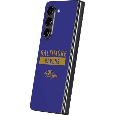 NFL Baltimore Ravens Purple Performance Series Galaxy Z Fold5 5G Skin