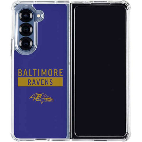 NFL Baltimore Ravens Purple Performance Series Galaxy Z Fold6 Clear Case