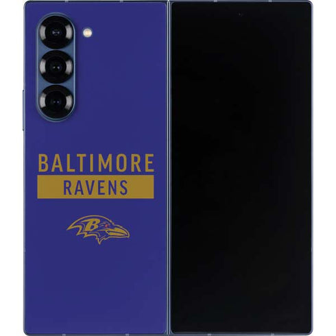 NFL Baltimore Ravens Purple Performance Series Galaxy Z Fold6 Skin