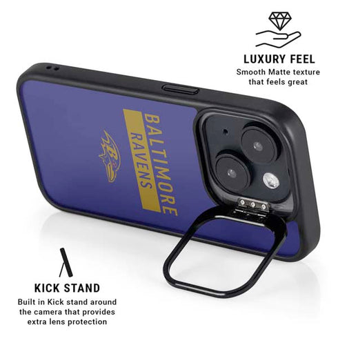 NFL Baltimore Ravens Purple Performance Series iPhone 13 Kickstand Case