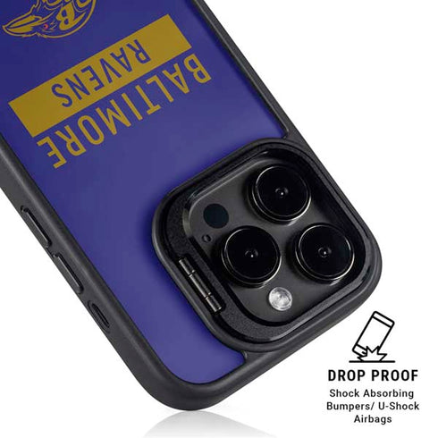 NFL Baltimore Ravens Purple Performance Series iPhone 13 Pro Kickstand Case
