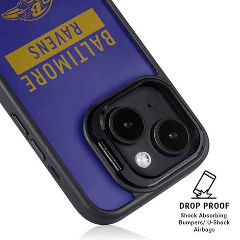 NFL Baltimore Ravens Purple Performance Series iPhone 14 Kickstand Case