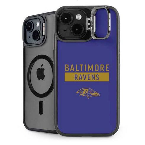NFL Baltimore Ravens Purple Performance Series iPhone 15 Plus Kickstand Case