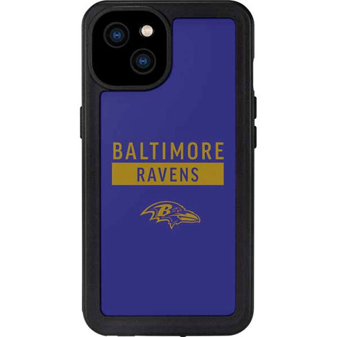 NFL Baltimore Ravens Purple Performance Series iPhone 15 Plus Waterproof Case