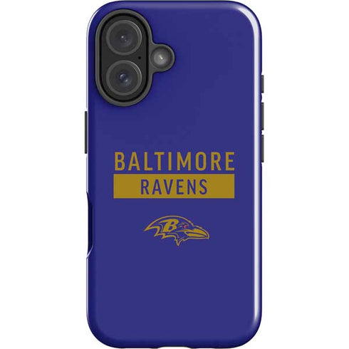 NFL Baltimore Ravens Purple Performance Series iPhone 16 Impact Case