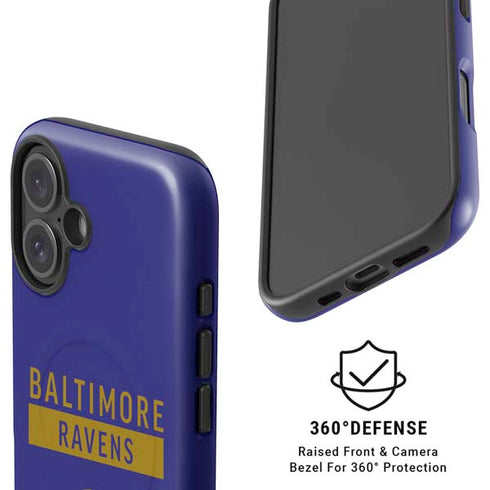 NFL Baltimore Ravens Purple Performance Series iPhone 16 Magsafe Impact Case