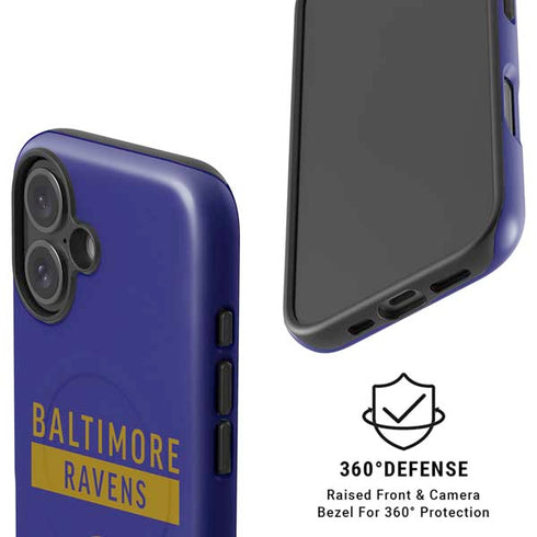 NFL Baltimore Ravens Purple Performance Series iPhone 16 Plus Magsafe Impact Case