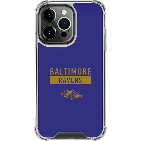 NFL Baltimore Ravens Purple Performance Series iPhone 16 Pro Clear Case