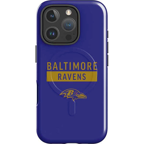NFL Baltimore Ravens Purple Performance Series iPhone 16 Pro Magsafe Impact Case