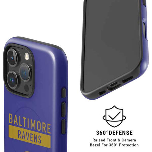 NFL Baltimore Ravens Purple Performance Series iPhone 16 Pro Magsafe Impact Case