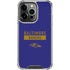 NFL Baltimore Ravens Purple Performance Series iPhone 16 Pro Max Clear Case